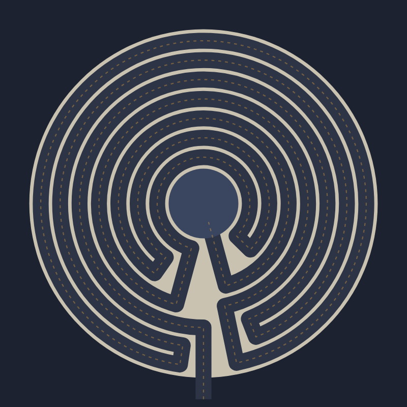A classical seven-circuit labyrinth