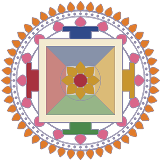 Buddhist palace mandala