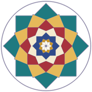 Eight-point star in Islamic geometric style
