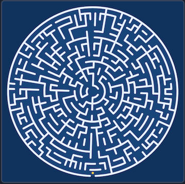 Circular maze