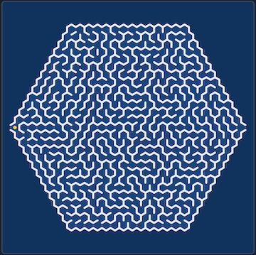 Hexagonal maze