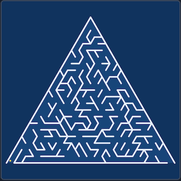 Triangular maze